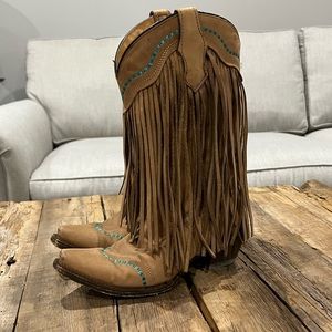 Corral teen fringe western boots